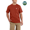 Carhartt Men's Chili Heather Maddock Pocket Short Sleeve T-Shirt