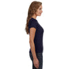 Anvil Women's Navy Scoop T-Shirt