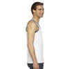 American Apparel Unisex White/Navy Fine Jersey Tank