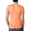 Next Level Women's Neon Heather Orange Perfect Tee
