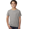 Next Level Boy's Dark Heather grey CVC Crew Tee