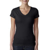 Next Level Women's Black Sporty V-Neck Tee