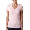Next Level Women's Light Pink Sporty V-Neck Tee