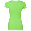 Next Level Women's Neon Green Sporty V-Neck Tee