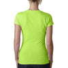 Next Level Women's Neon Green Sporty V-Neck Tee