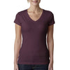 Next Level Women's Plum Sporty V-Neck Tee