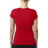 Next Level Women's Red Sporty V-Neck Tee