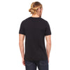 Bella + Canvas Unisex Solid Black Triblend Short-Sleeve V-Neck T-Shirt