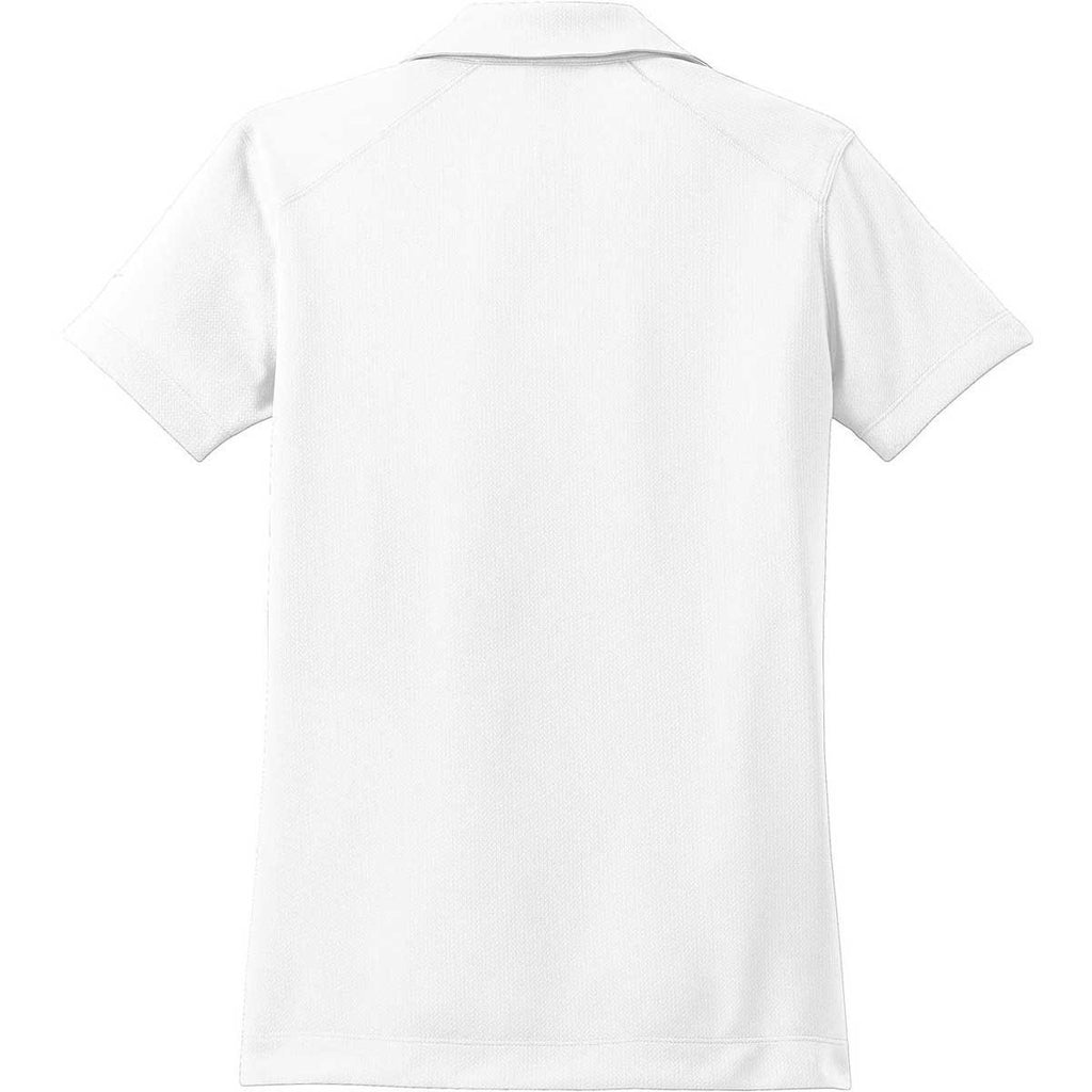 Nike Women's White Dri-FIT S/S Pebble Texture Polo