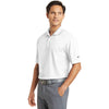 Nike Men's White Dri-FIT S/S Micro Pique Polo