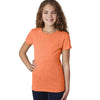 Next Level Girl's Neon Healther Orange Princess CVC Tee