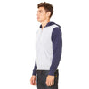 Bella + Canvas Unisex Athletic Heather/Navy Full-Zip Hoodie