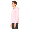 Bella + Canvas Unisex Neon Pink Full-Zip Hoodie