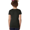 Next Level Girl's Black Adorable V-Neck Tee