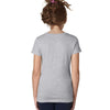 Next Level Girl's Heather Gray Adorable V-Neck Tee
