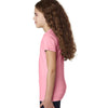 Next Level Girl's Light Pink Adorable V-Neck Tee