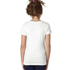 Next Level Girl's White Adorable V-Neck Tee