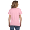 Anvil Women's Charity Pink Ringspun Featherweight V-Neck T-Shirt