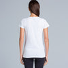 AS Colour Women's White Bevel V-Neck Tee