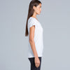 AS Colour Women's White Bevel V-Neck Tee