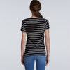 AS Colour Women's Black/White Basic Stripe Tee
