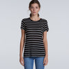 AS Colour Women's Black/White Basic Stripe Tee
