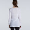 AS Colour Women's White Fine Long Sleeve Tee