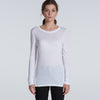 AS Colour Women's White Fine Long Sleeve Tee