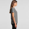 AS Colour Women's Black/White Maple Stripe Tee
