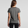 AS Colour Women's Grey Marle/Black Line Stripe Tee
