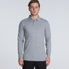 AS Colour Men's Grey Marle Chad Long Sleeve Polo