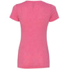 Next Level Women's Hot Pink Poly/Cotton Short-Sleeve Tee
