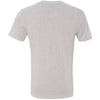 Next Level Men's Heather White Triblend V Neck Tee