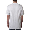 Next Level Men's Heather White Triblend V Neck Tee