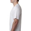 Next Level Men's Heather White Triblend V Neck Tee