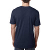 Next Level Men's Vintage Navy Triblend V Neck Tee