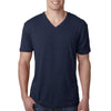 Next Level Men's Vintage Navy Triblend V Neck Tee