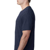 Next Level Men's Vintage Navy Triblend V Neck Tee