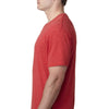 Next Level Men's Vintage Red Triblend V Neck Tee
