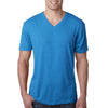 Next Level Men's Vintage Turquoise Triblend V Neck Tee