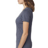 Next Level Women's Indigo Poly/Cotton V Neck Tee