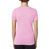Next Level Women's Lilac Poly/Cotton V Neck Tee