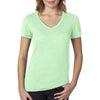 Next Level Women's Mint Poly/Cotton V Neck Tee