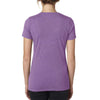 Next Level Women's Purple Berry Poly/Cotton V Neck Tee