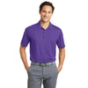 Nike Men's Court Purple Dri-FIT Short Sleeve Vertical Mesh Polo