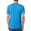 Next Level Men's Turquoise Premium Fitted Sueded V-Neck Tee