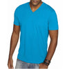 Next Level Men's Turquoise Premium Fitted Sueded V-Neck Tee