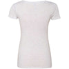 Next Level Women Heather White Triblend Scoop Tee