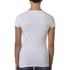 Next Level Women Heather White Triblend Scoop Tee