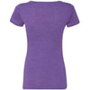 Next Level Women Purple Rush Triblend Scoop Tee